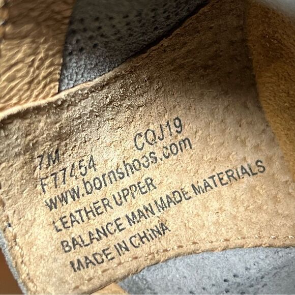 Born Passi Preforated Suede Blue Derby Shoes 7 - Picture 9 of 9